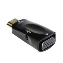 HDMI Male to VGA 15 Pin Female Adapter HD 1080P Audio Cable Converter With 3.5 Jack For PC HDTV Laptop Tablet